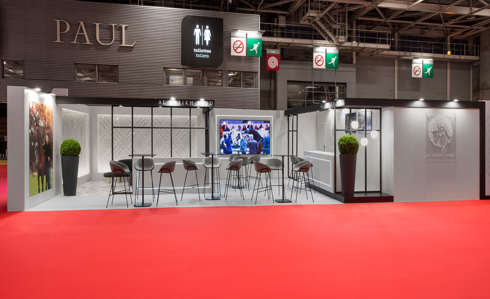 Réalisation des stands Al Sheikh Stud et Al Shaqab sur le Championnat du monde du cheval Arabe