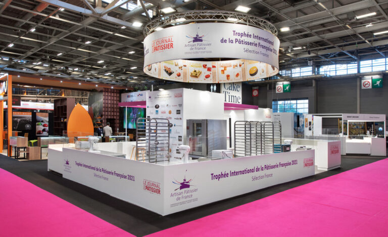 Conception du stand Artisan Pâtissier sur le salon du chocolat
