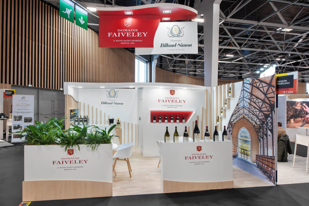 Stand Domaine Faiveley et Billaud-Simon à Vinexpo Wine Paris 2022